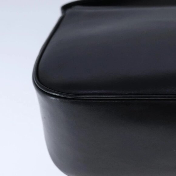 Salvatore Ferragamo Vala Shoulder Bag Leather Black Gold Auth 109105 - Picture 5 of 16